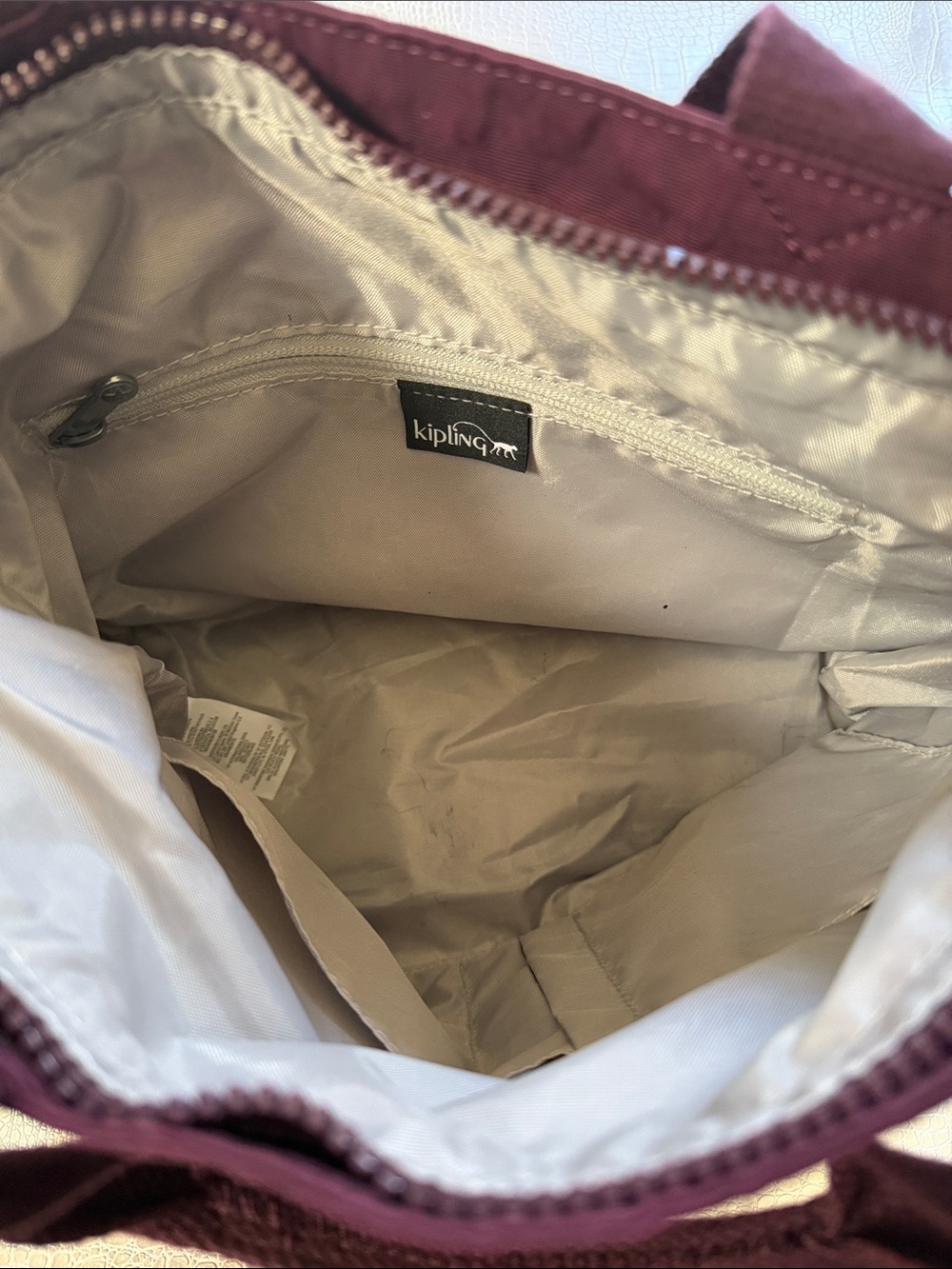 Kipling Plum Hand and Crossbody Bag - Picture 4 of 6